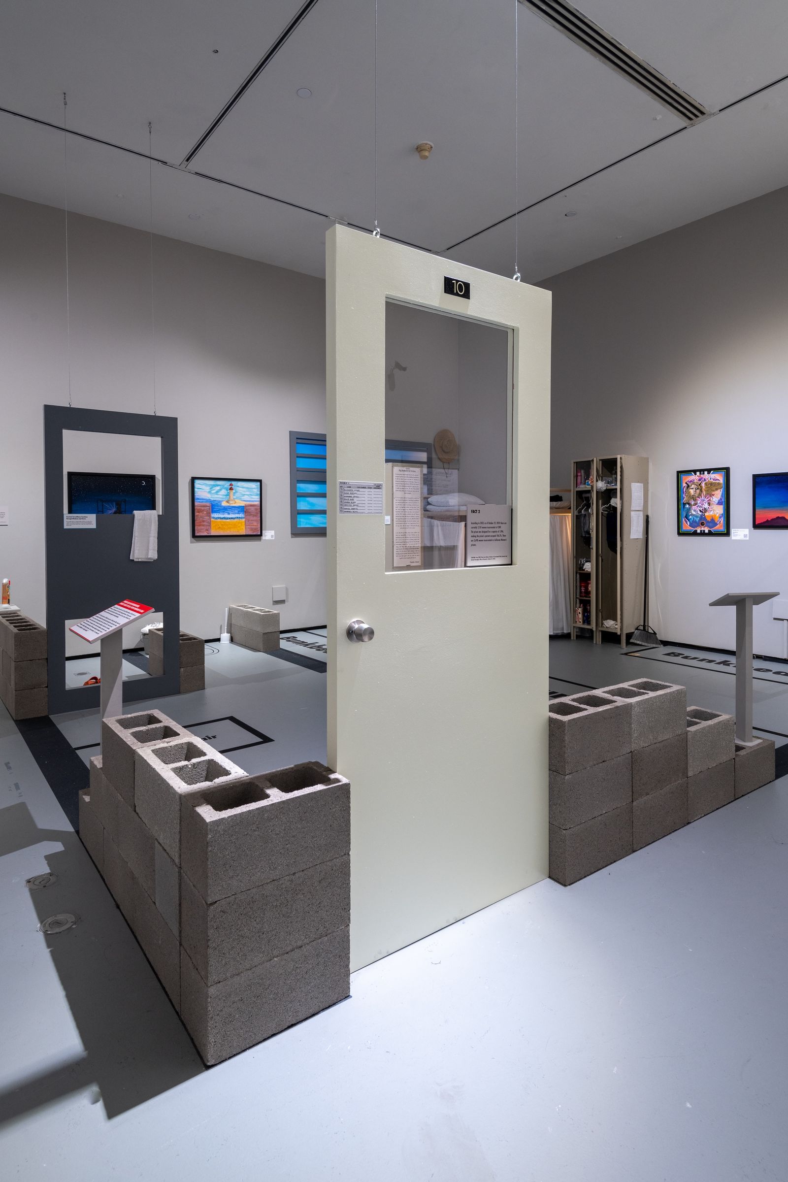 Recreated CCWF housing unit room installation